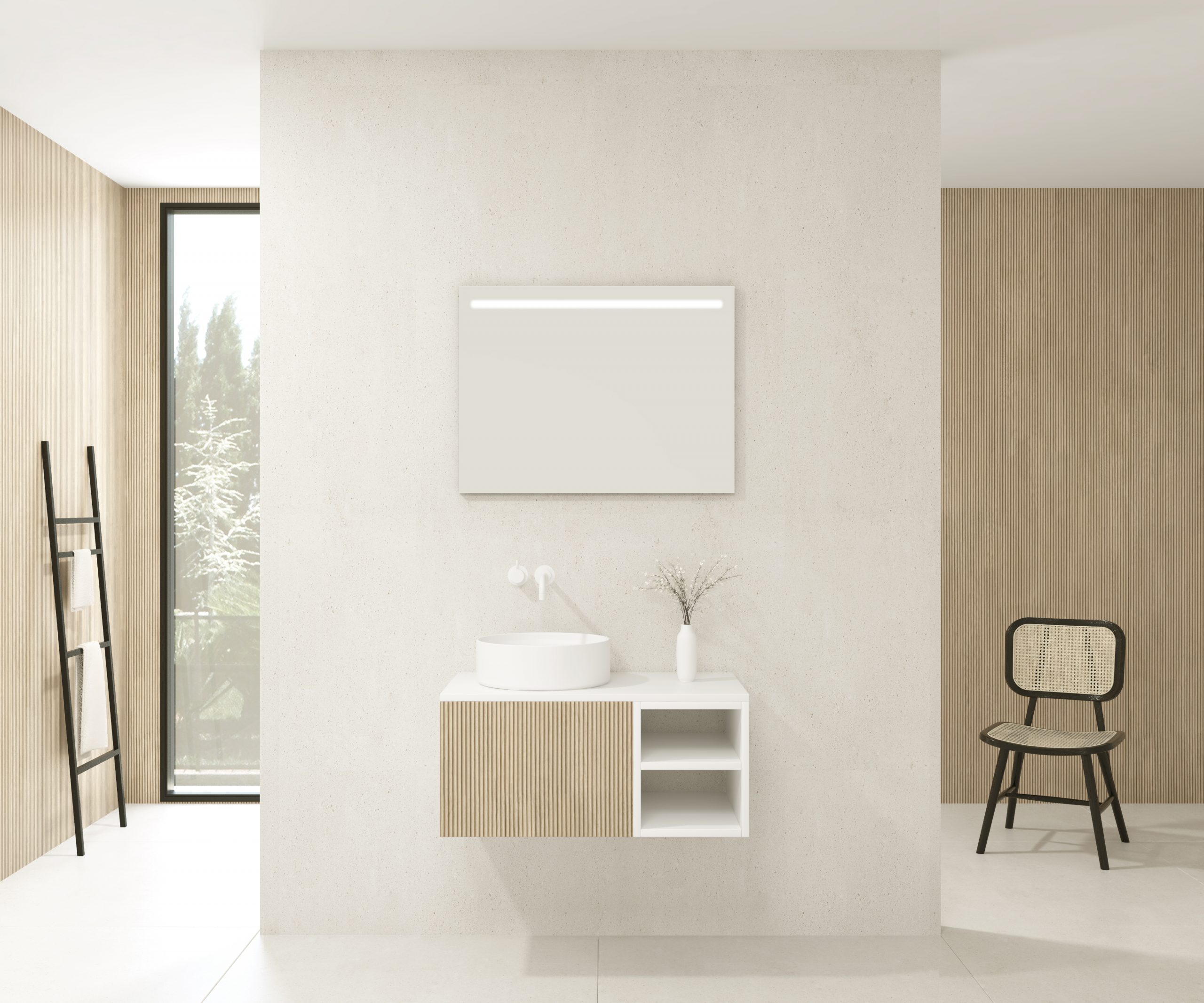 Pack CANIGOU + lavabo + miroir LED