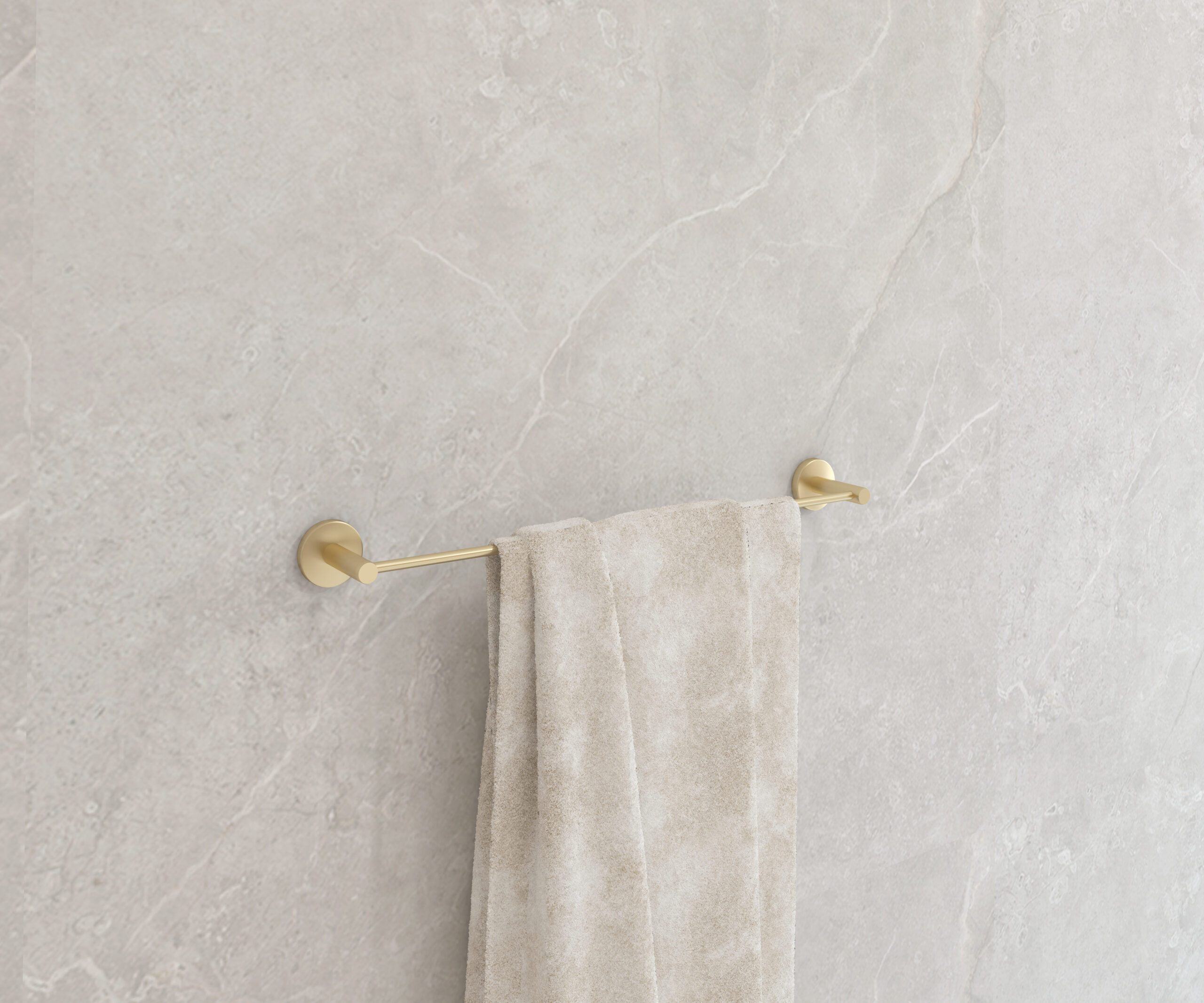 Porte-serviettes CAPRI 50 cm or brossé