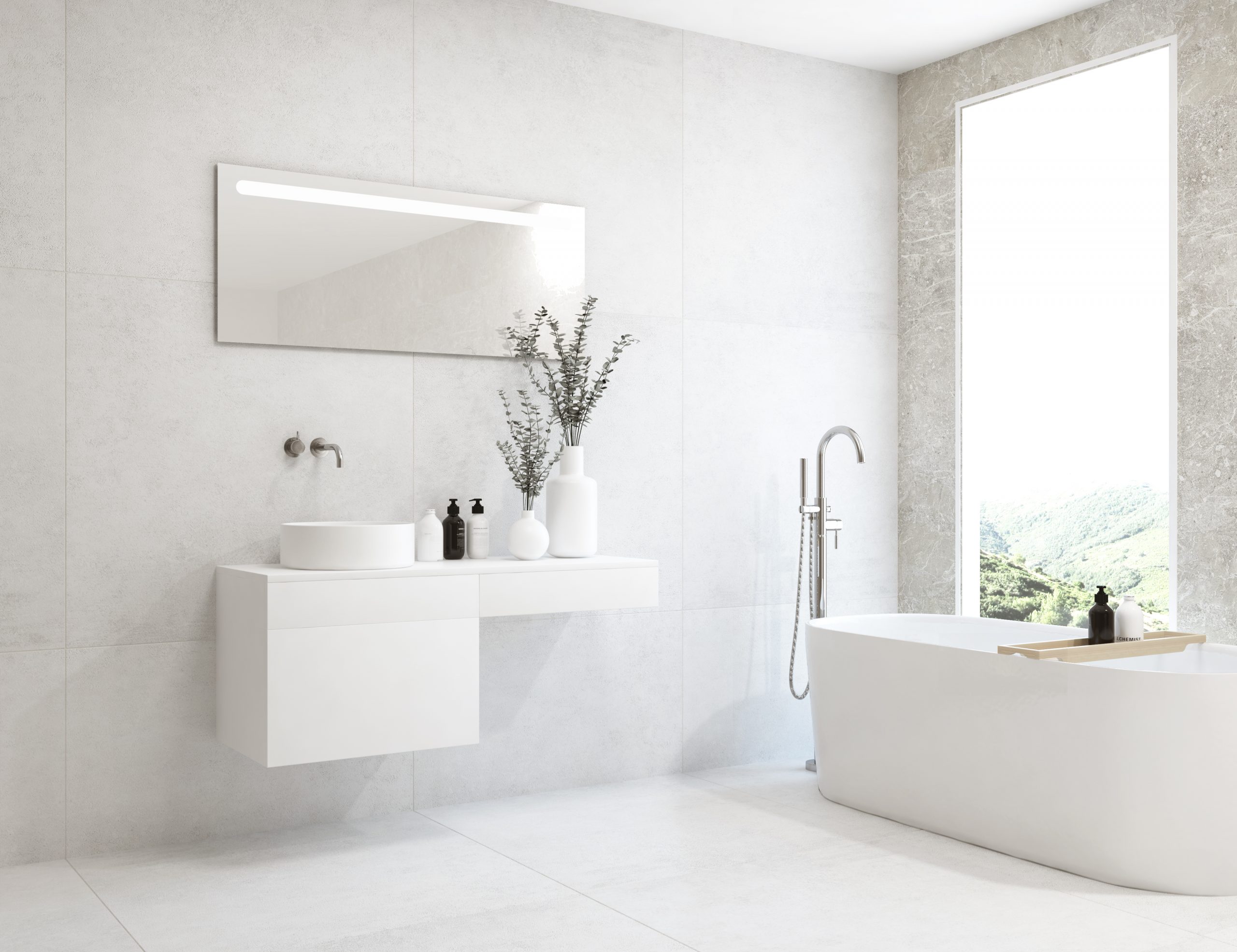 Pack VERSAILLES + lavabo + miroir LED