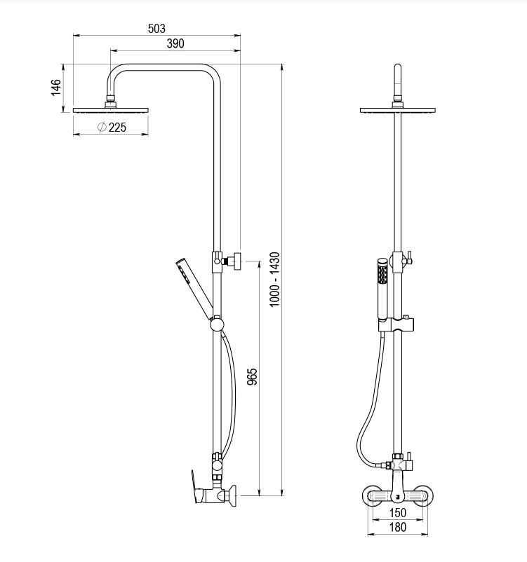 COLUMNA DUCHA MEZCLADORA AYO (copia)