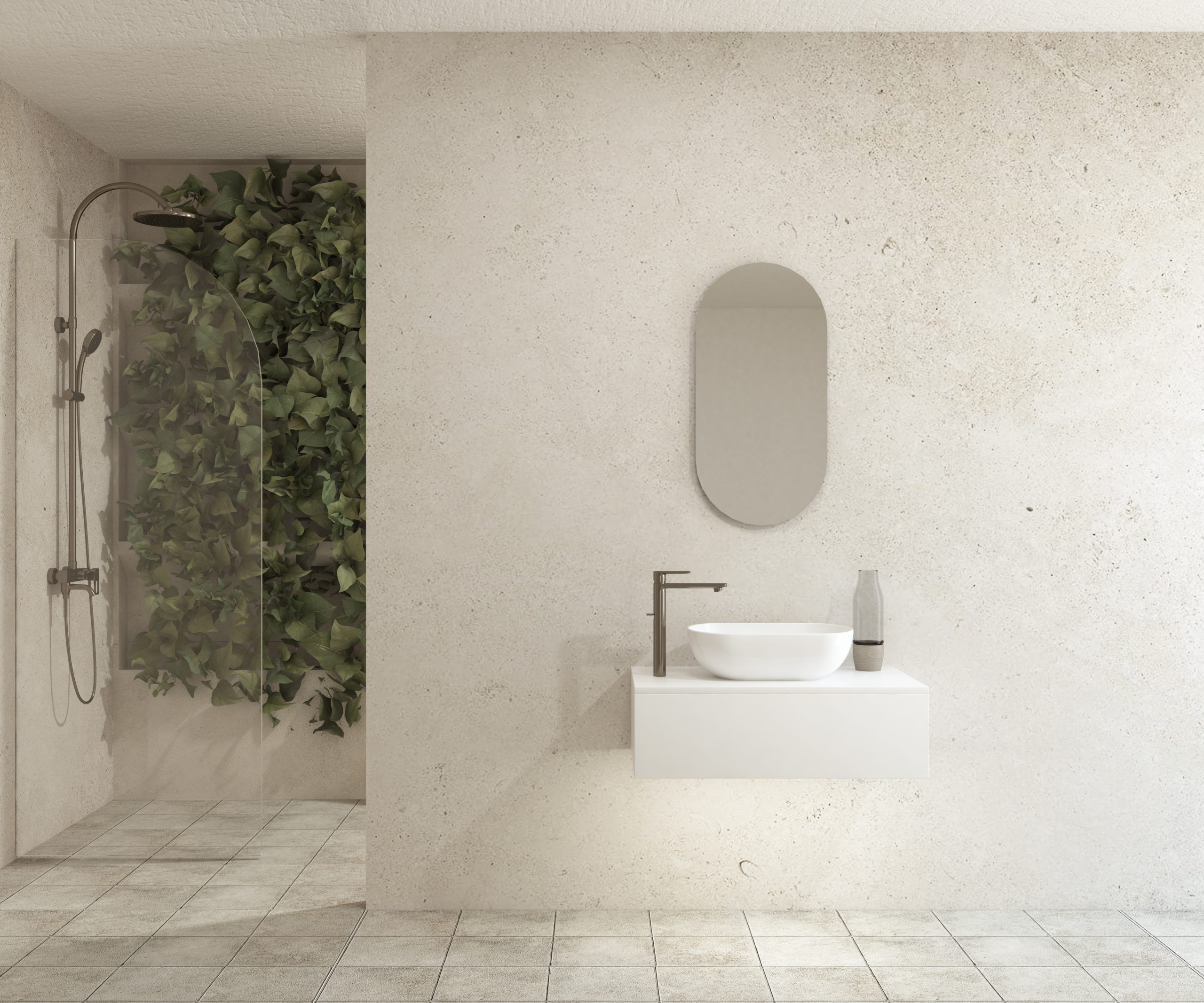 Pack SAIGNON + lavabo + miroir capsule