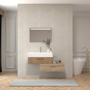 Pack DAUPHINÉ + lavabo + espejo LED